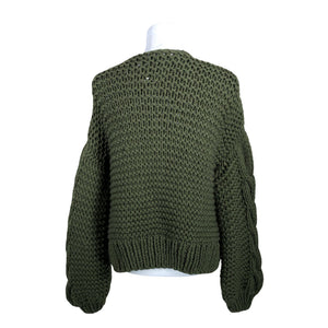 Unisex Handmade - Kardigan, suurus 38 - Roheline (2)