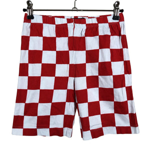 Unisex Marimekko - Trikotaažist lühikesed püksid, suurus 104 - 110 - Punane (1)