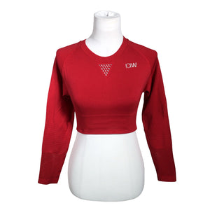 Unisex ICIW – Icaniwill - Spordisärk, pikad käised, suurus 36 - Punane (1)
