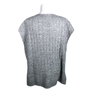 Unisex Lindex - Kootud vest, suurus 40 - Hall (3)