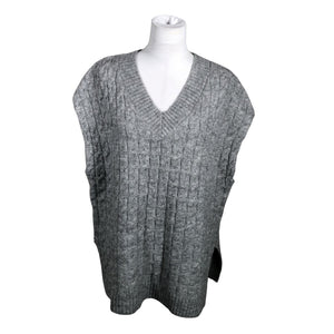 Unisex Lindex - Kootud vest, suurus 40 - Hall (1)