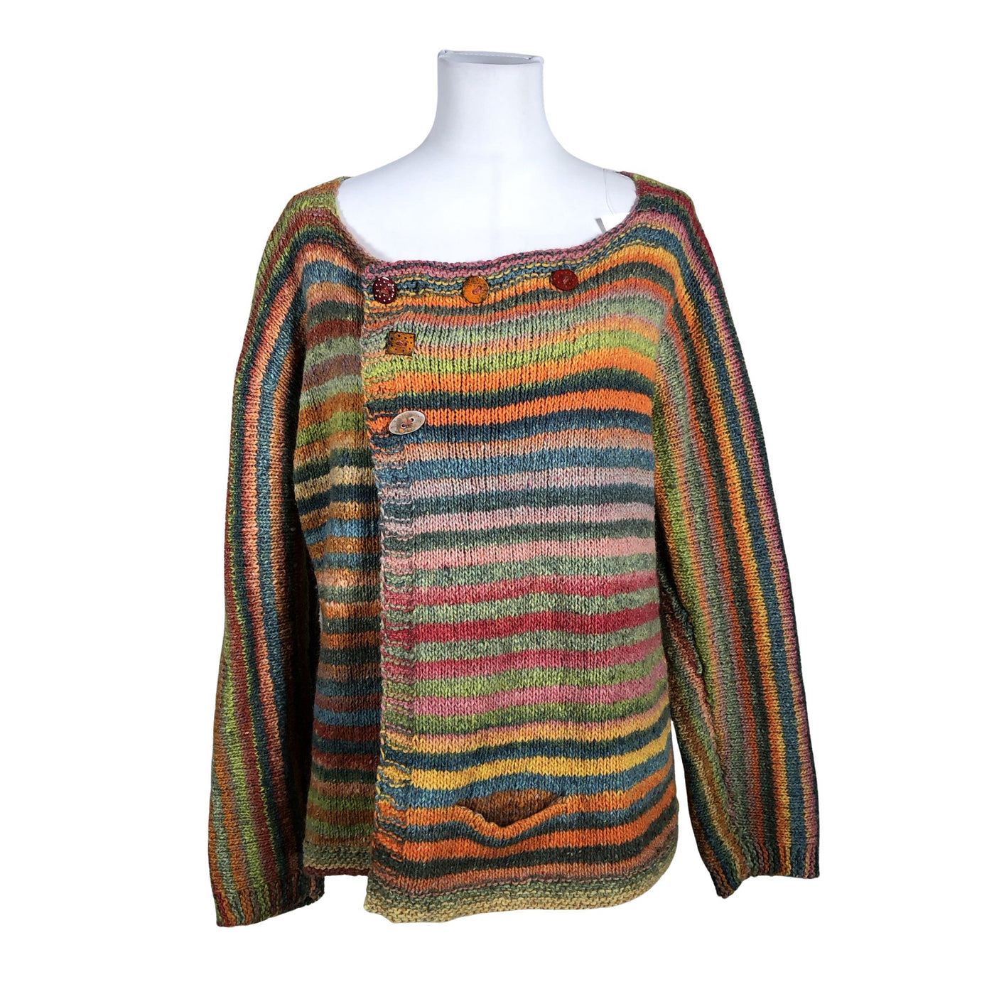 Unisex Handmade - Kardigan, suurus 38 - Oranž (1)