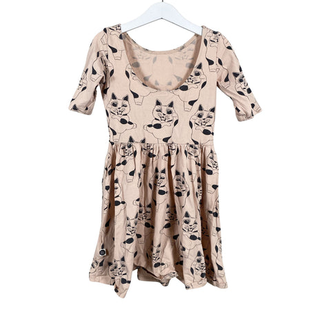 Unisex Mainio - Trikotaažist kleit, suurus 110 - 116 - Heleroosa (2)