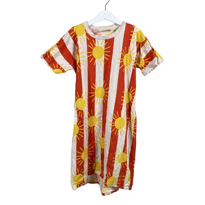 Unisex Mini Rodini - Trikotaažist kleit, suurus 116 - 122 - Punane (1)