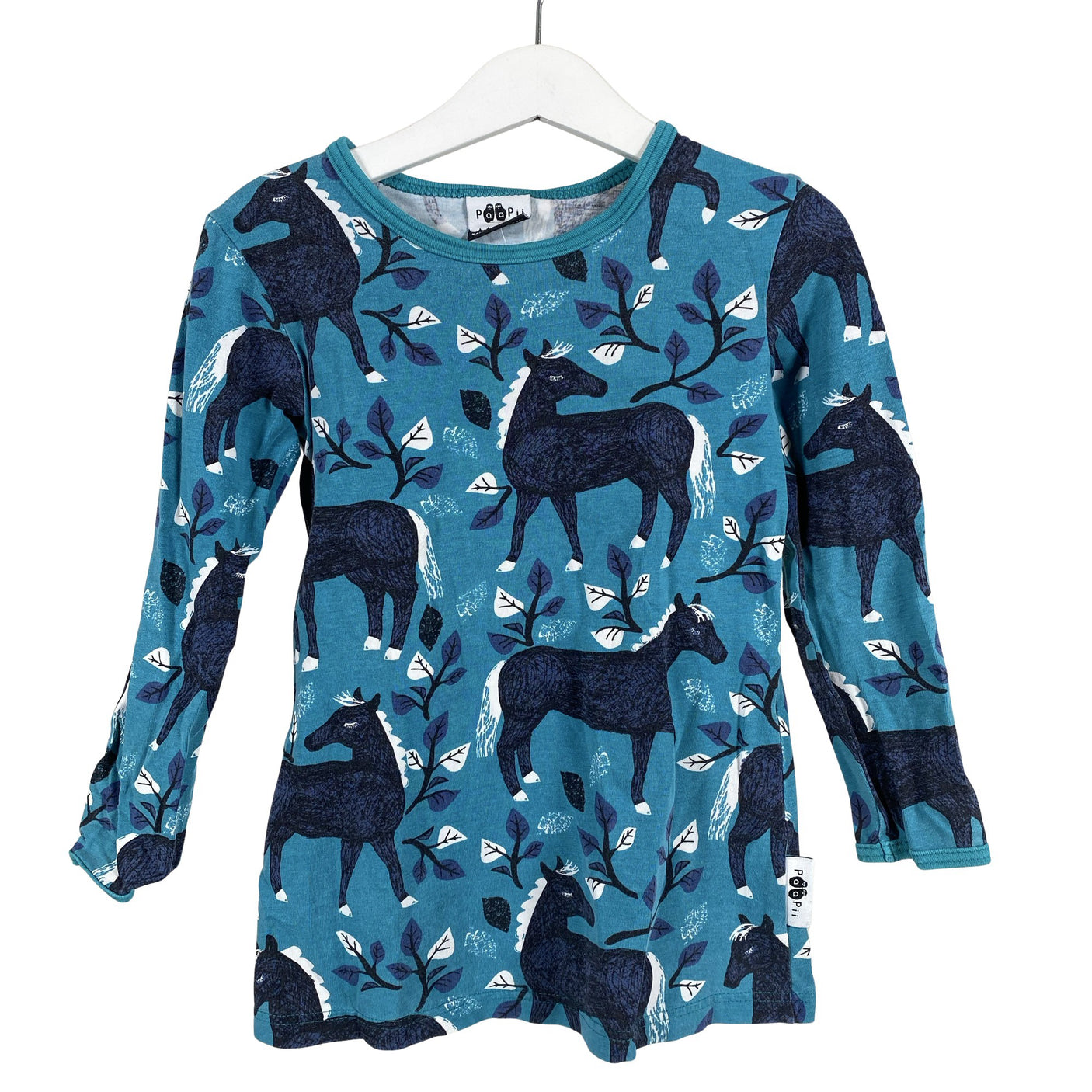 Unisex PaaPii - Trikotaažist pluus, suurus 104 - 110 - Sinine (1)