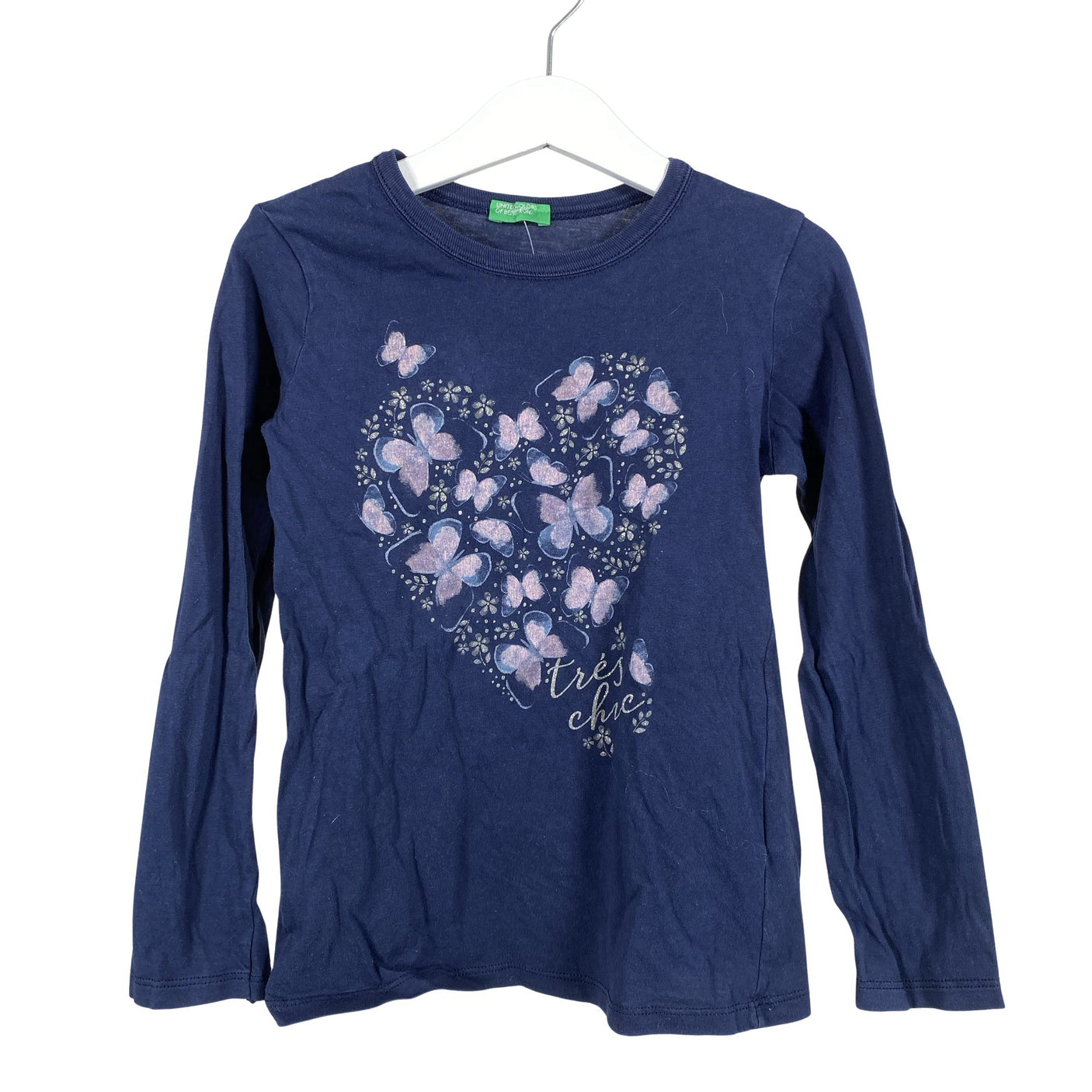 Unisex Benetton - Trikotaažist pluus, suurus 116 - 122 - Sinine (1)