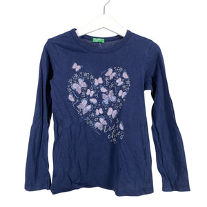 Unisex Benetton - Trikotaažist pluus, suurus 116 - 122 - Sinine (1)