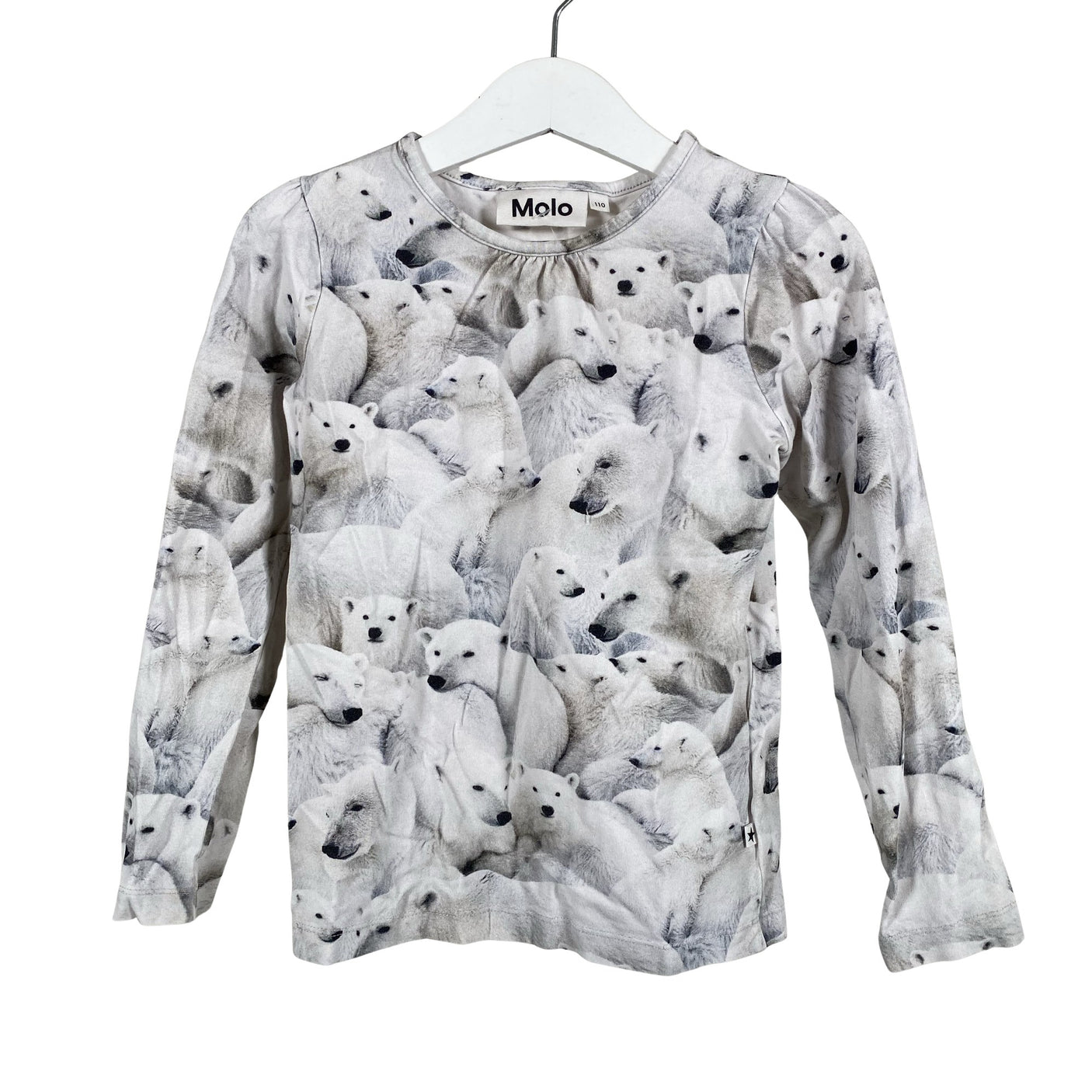 Unisex Molo Kids - Trikotaažist pluus, suurus 110 - 116 - Hall (1)