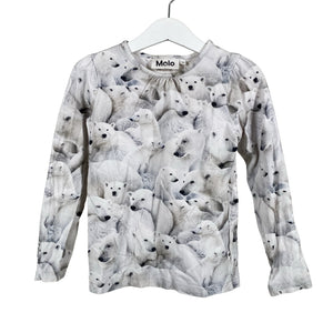 Unisex Molo Kids - Trikotaažist pluus, suurus 110 - 116 - Hall (1)