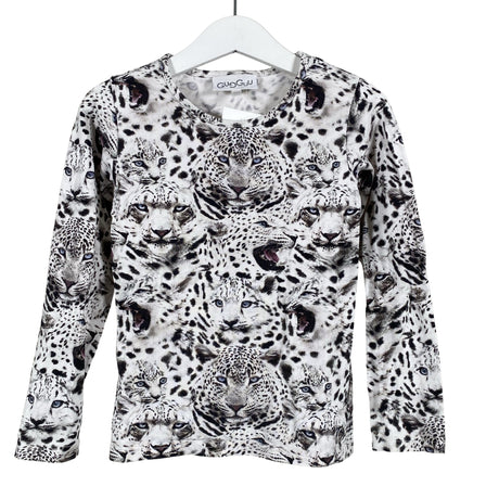 Unisex Gugguu - Trikotaažist pluus, suurus 104 - 110 - Hall ()