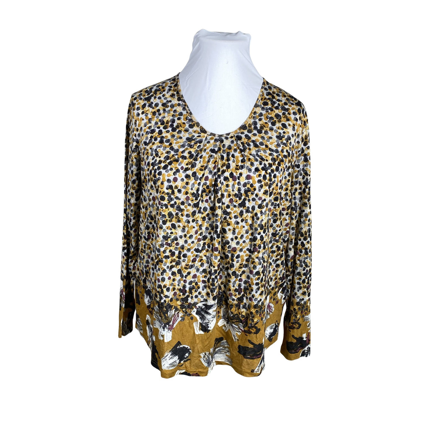 Unisex Gerry Weber - Trikotaažist pluus, suurus 46 - Pruun (1)