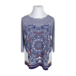 Unisex Betty Barclay - Trikotaažist pluus, suurus 46 - Sinine (1)