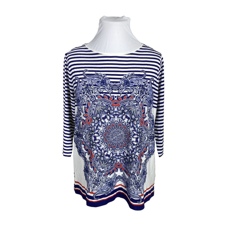 Unisex Betty Barclay - Trikotaažist pluus, suurus 46 - Sinine ()