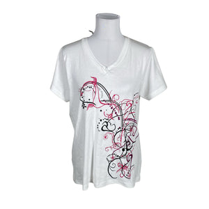 Unisex Think Positive - T-särk, suurus 40 - Valge (1)
