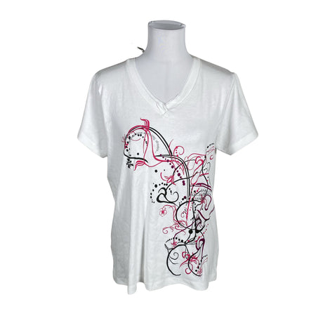 Unisex Think Positive - T-särk, suurus 40 - Valge ()