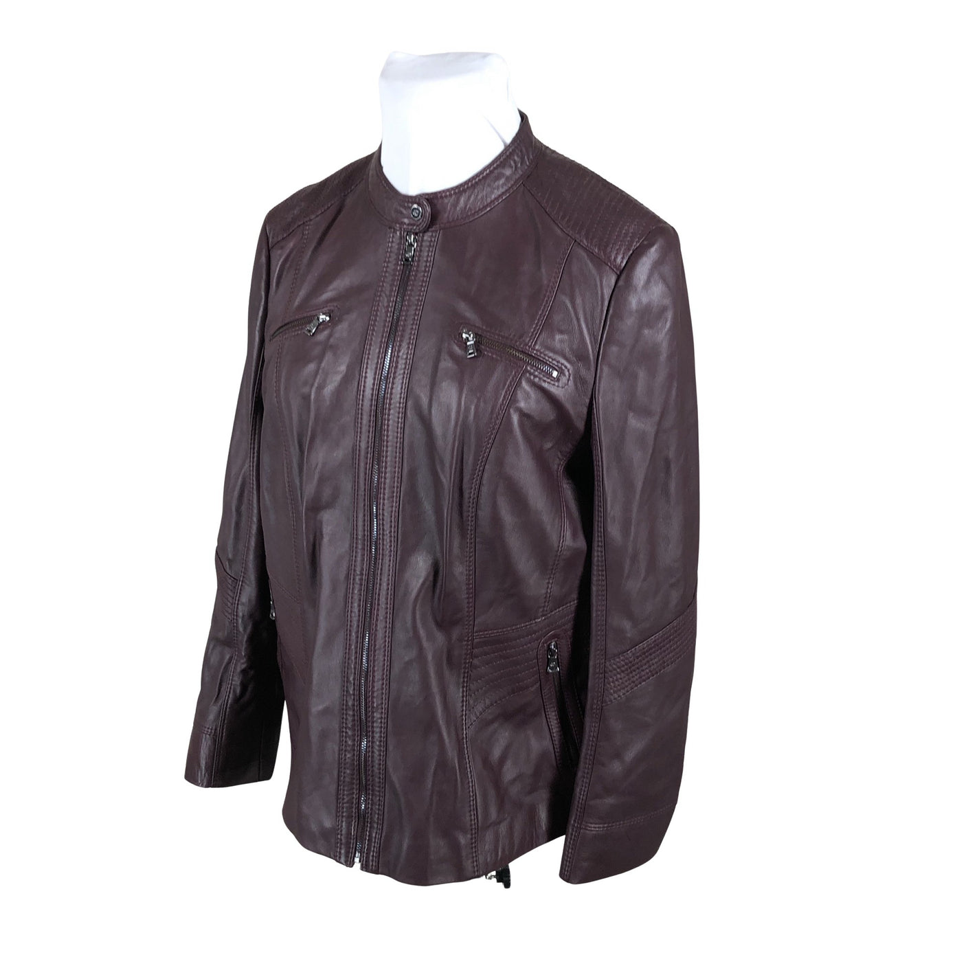 Unisex Gerry Weber - Nahktagi, suurus 48 - Veinipunane (3)