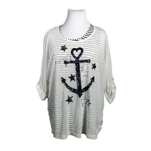 Unisex Via Appia Due - Pluus, suurus 50 - Valge (1)