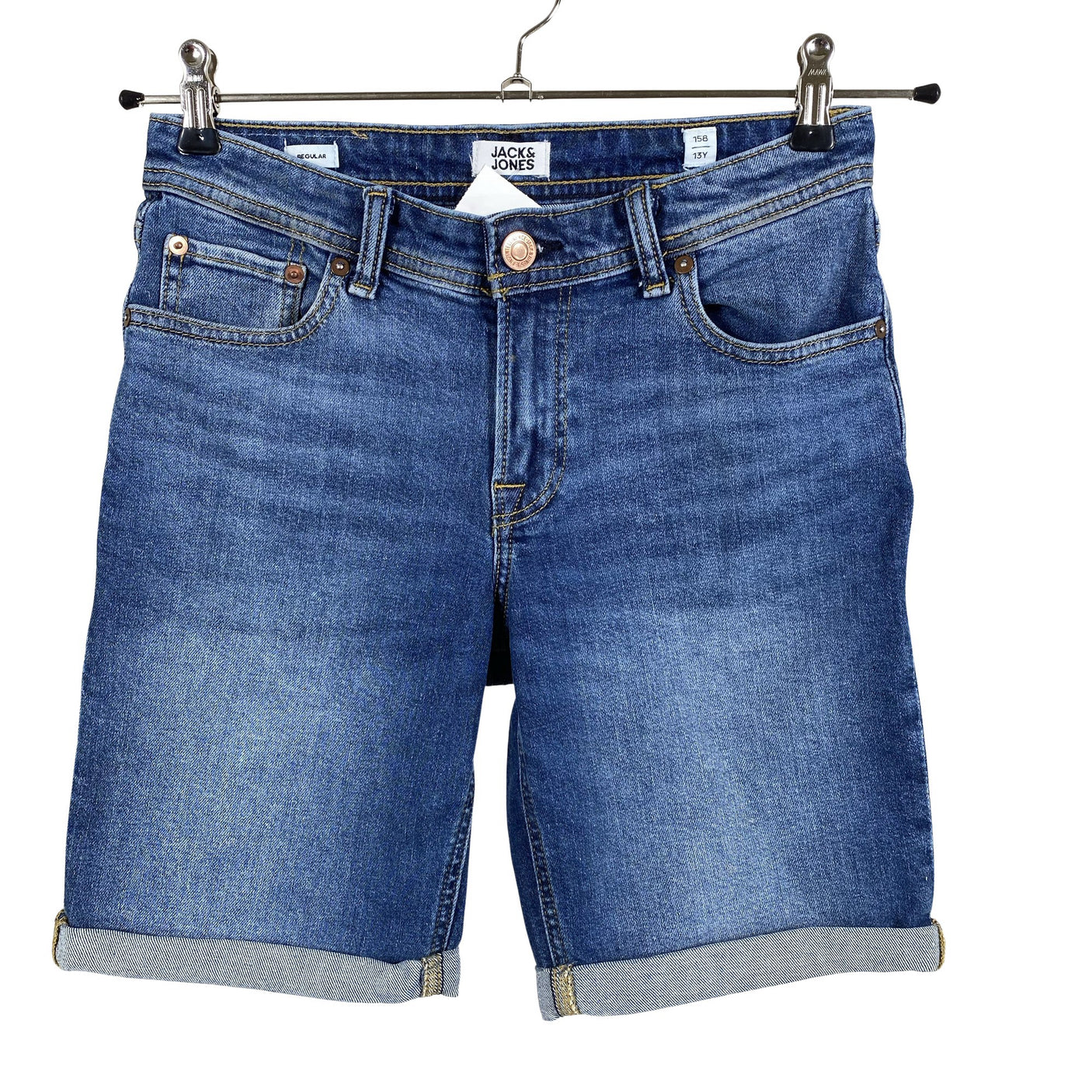 Unisex Jack & Jones - Teksast lühikesed püksid, suurus 152 - 158 - Sinine (1)