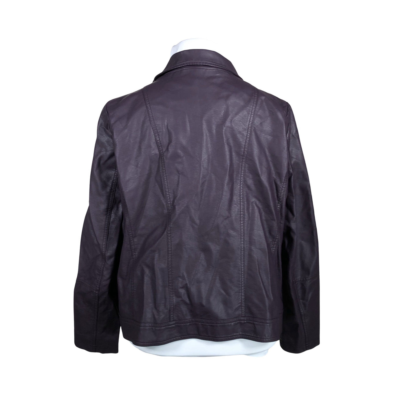 Unisex Ulla Popken - Nahktagi, suurus 46 - Lilla (2)