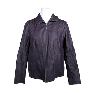 Unisex Ulla Popken - Nahktagi, suurus 46 - Lilla (1)