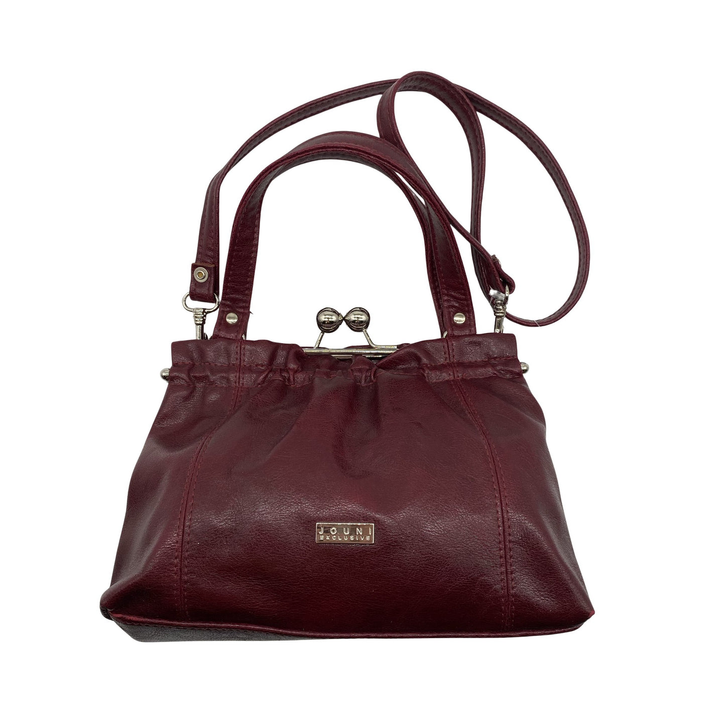 Unisex Jouni Exclusive - Käekott, suurus Midi - Veinipunane (1)