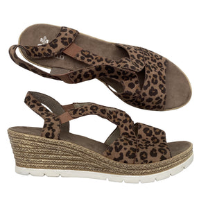 Unisex Rieker - Kiilkontsaga rihmikud, suurus 42 - Pruun (1)