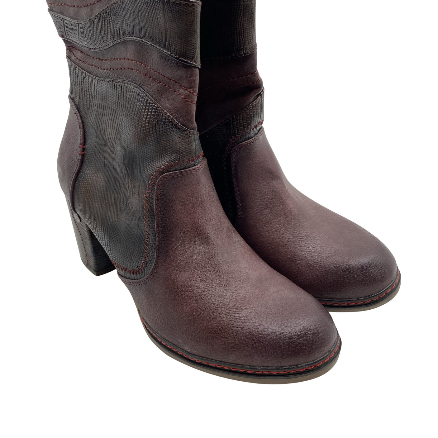 Unisex Mustang - Saapad, suurus 41 - Veinipunane (2)