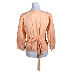 Unisex Nanso - Lühikeste käistega pluus, suurus 40 - Oranž (2)