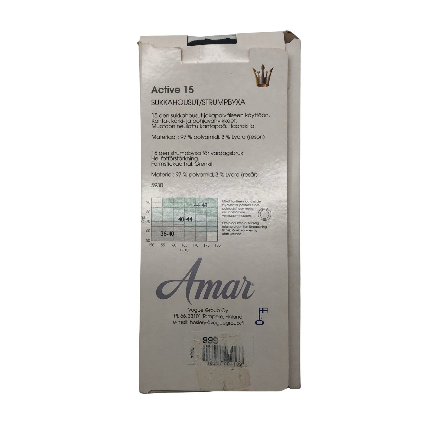 Unisex Amar - Sukkpüksid, õhukesed, suurus 44 - Must (3)