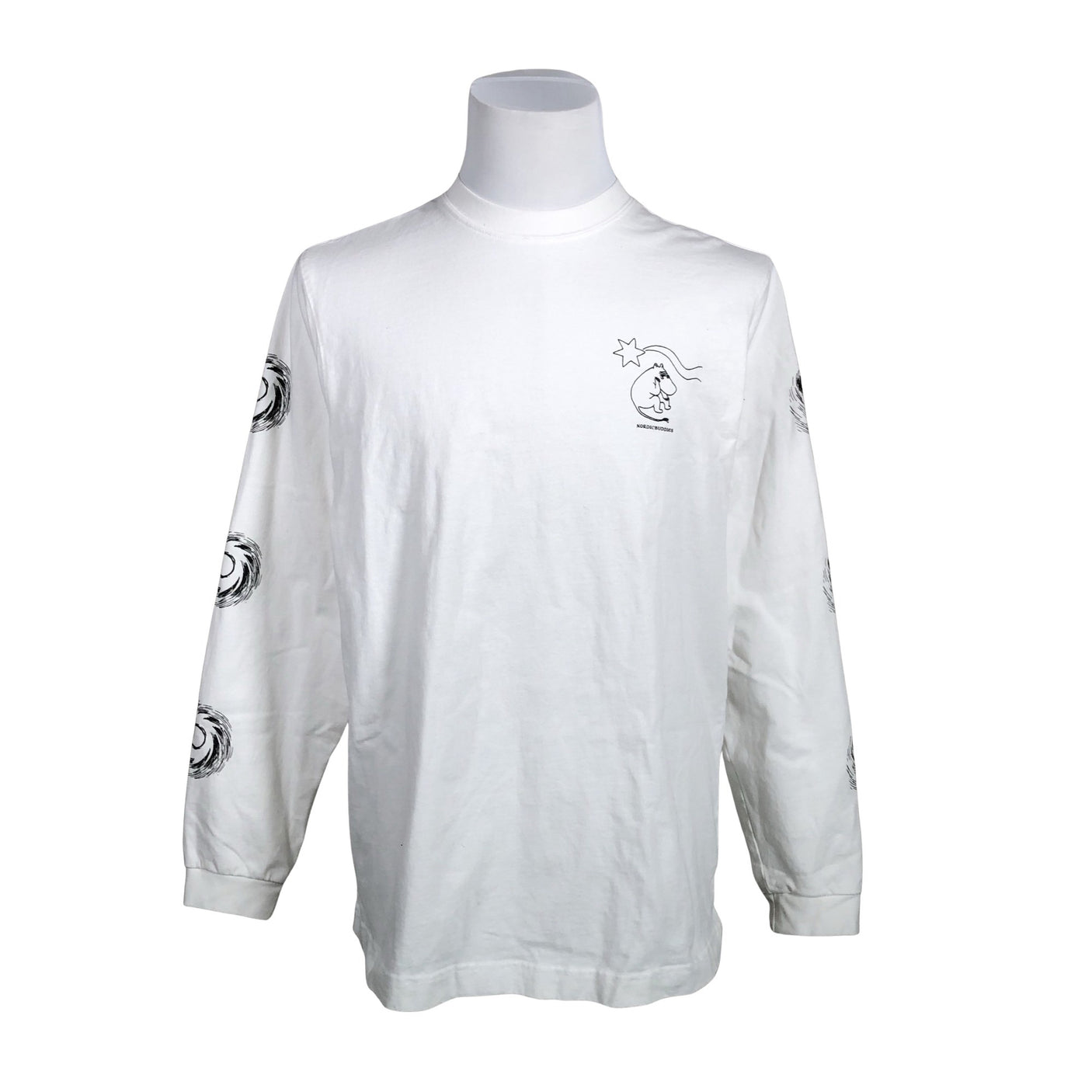 Unisex Nordic Buddies - Trikotaažist pluus, suurus M - Valge (1)