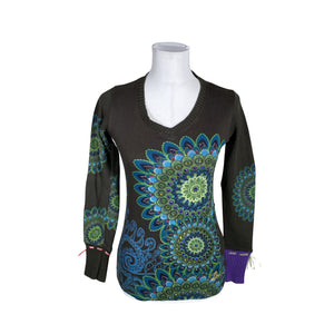 Unisex Desigual - Trikotaažist pluus, suurus 36 - Roheline (1)