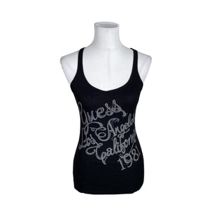 Unisex Guess - Trikotaažist topp, suurus 36 - Must (1)