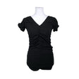 Unisex Even&Odd - Lühikeste käistega pluus, suurus 38 - Must ()