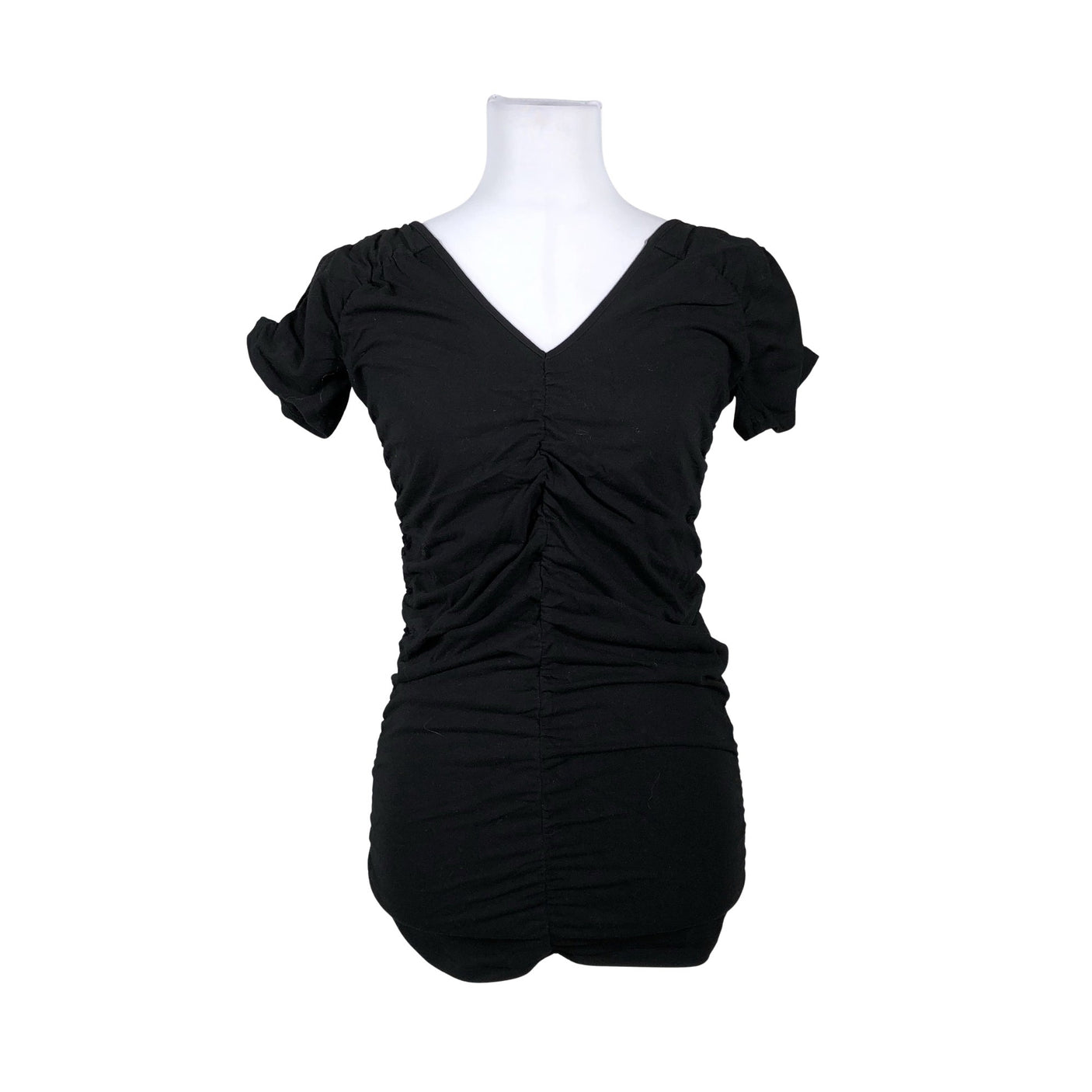 Unisex Even&Odd - Lühikeste käistega pluus, suurus 38 - Must (1)