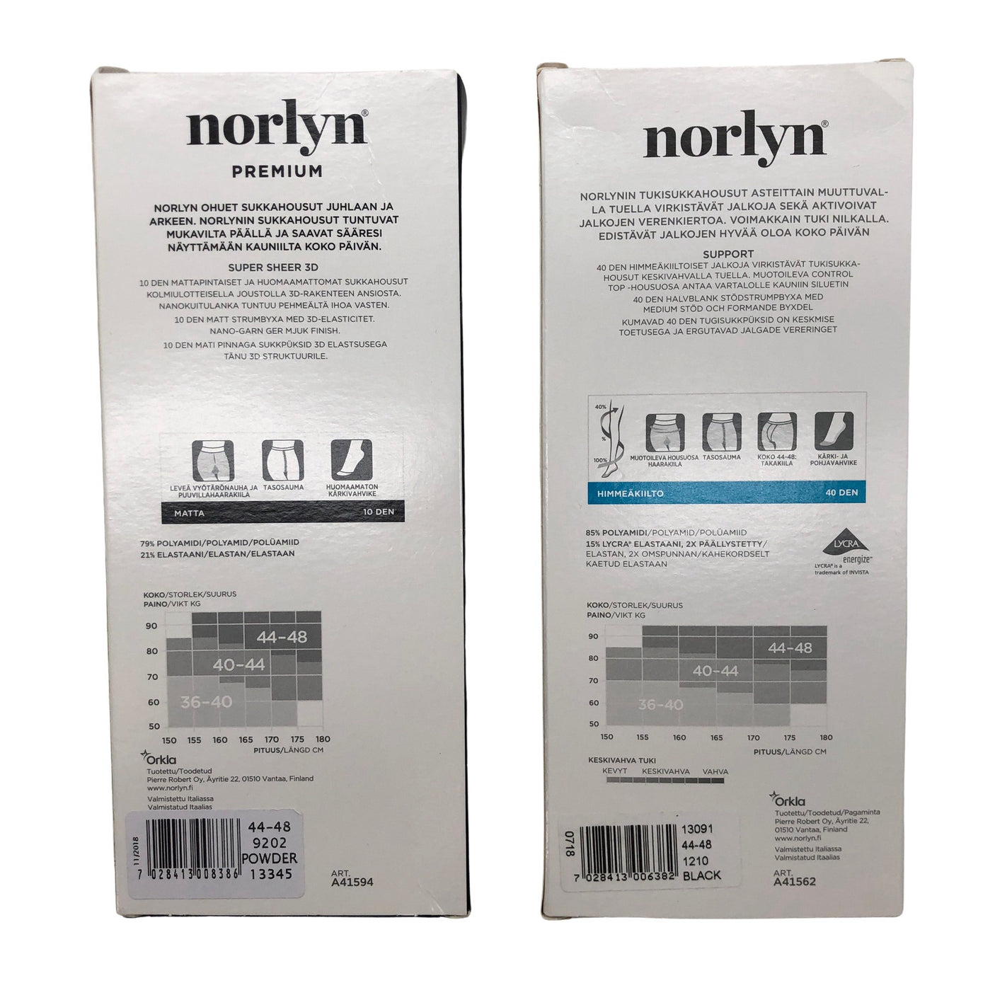 Unisex Norlyn - Sukkahousut, ohuet, koko 46 -  (2)