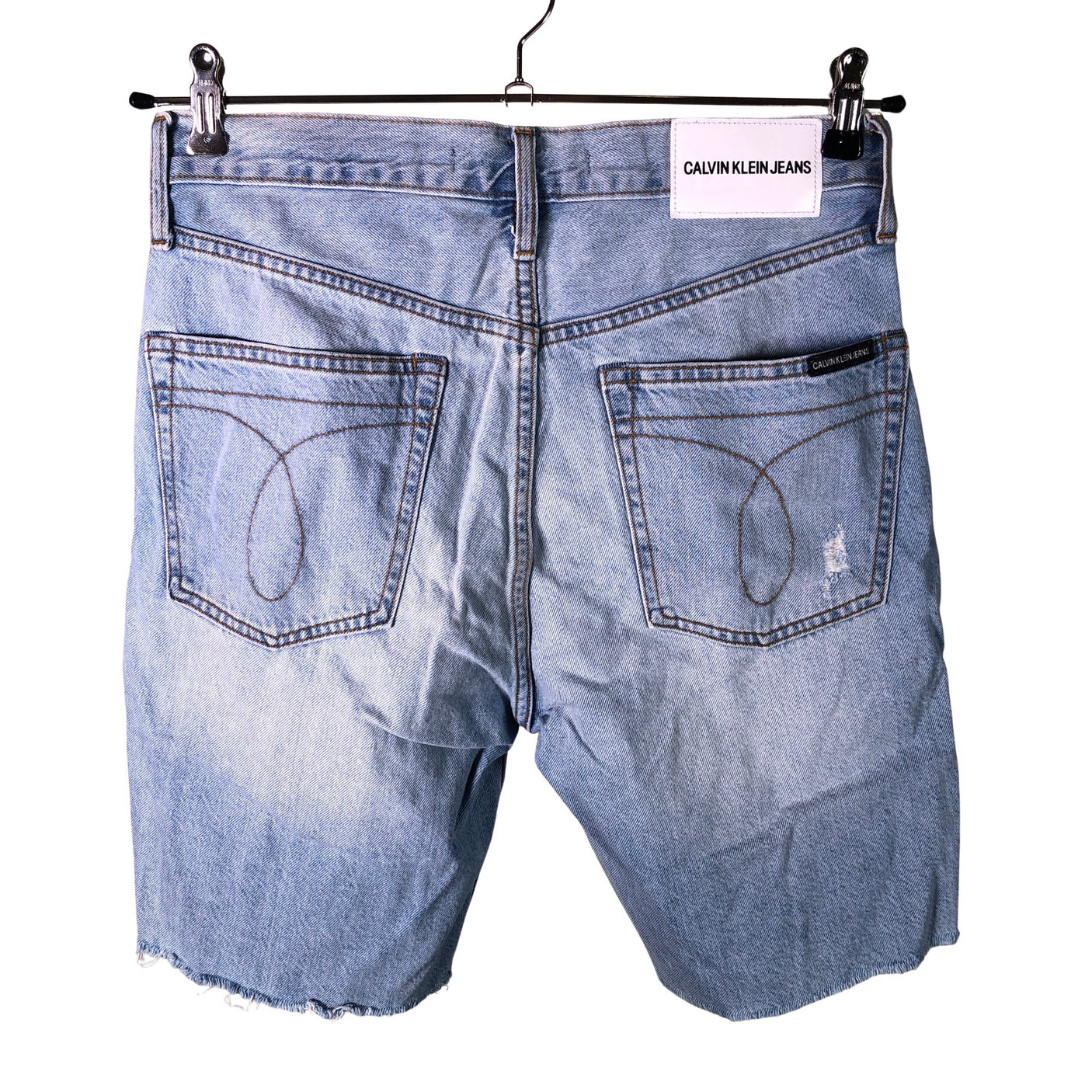 Unisex Calvin Klein - Teksast lühikesed püksid, suurus W28 - Helesinine (2)