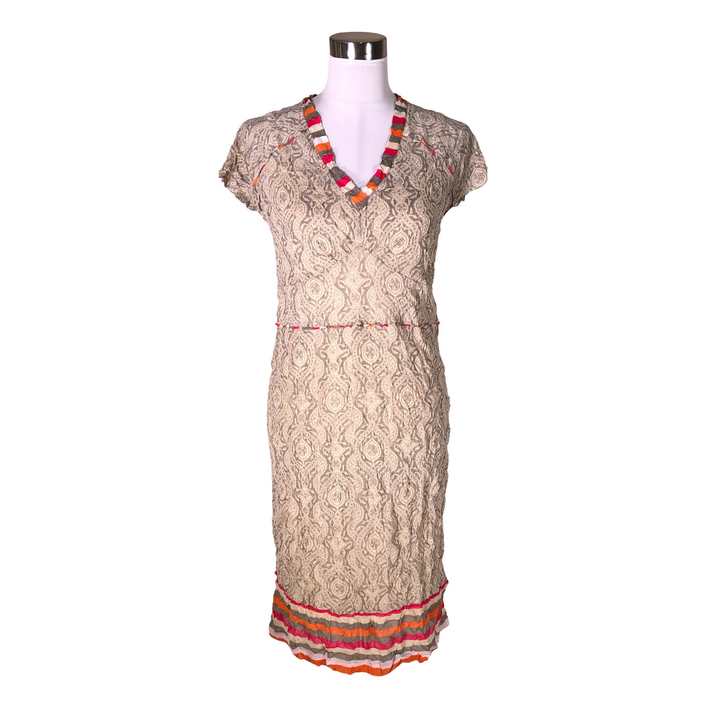 Unisex Sandwich - Trikotaažist kleit, suurus 40 - Beige (1)