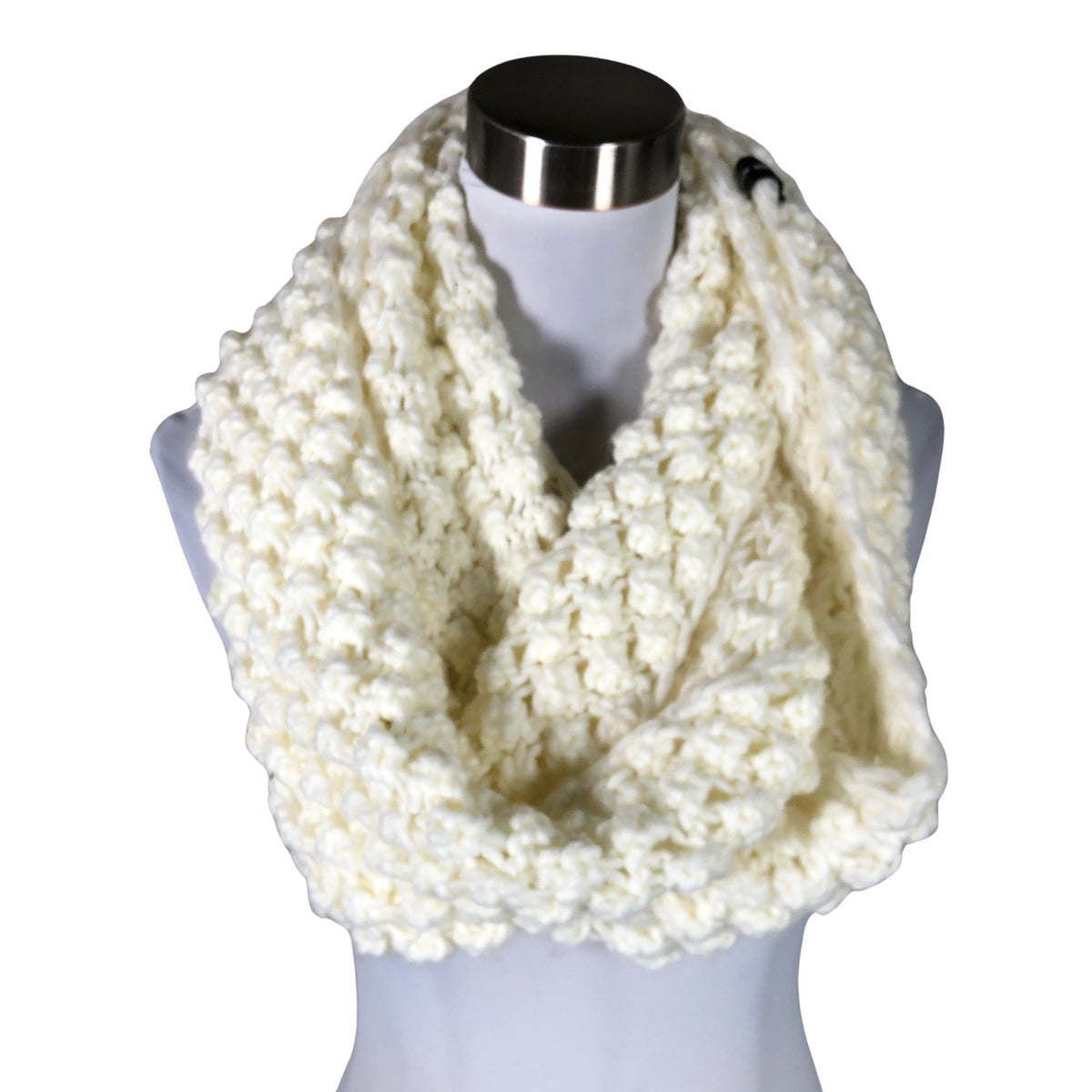 Unisex Hallhuber - Talvemüts, suurus 54 - 56 cm - Looduslik valge (2)