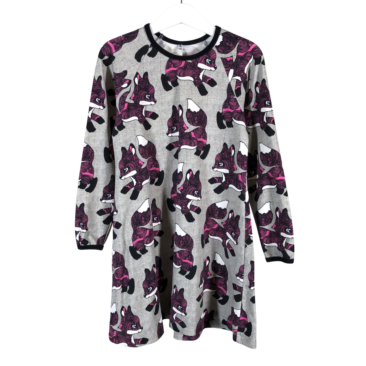 Unisex Iloinen Kettuliini - Trikoomekko, koko 122 - 128 -  (1)