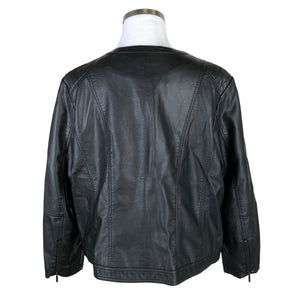Unisex Zizzi - Nahkatakki, koko 52 -  (2)