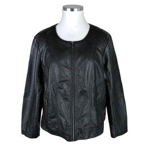 Unisex Zizzi - Nahkatakki, koko 52 -  (1)