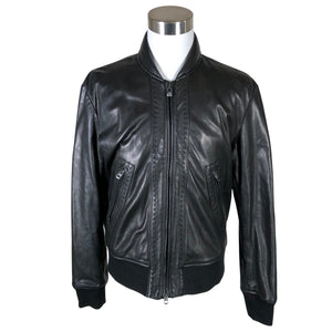 Unisex Armani Jeans - Nahkatakki, koko XL -  (1)