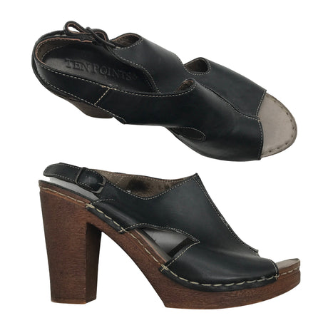 Unisex Ten Points - Kontsaga rihmikud, suurus 40 - Must ()