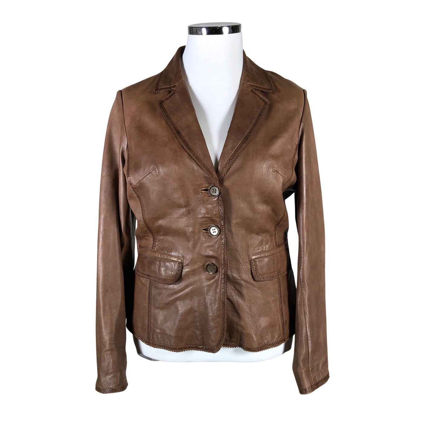 Unisex Santarelli - Nahkatakki, koko 42 -  (1)