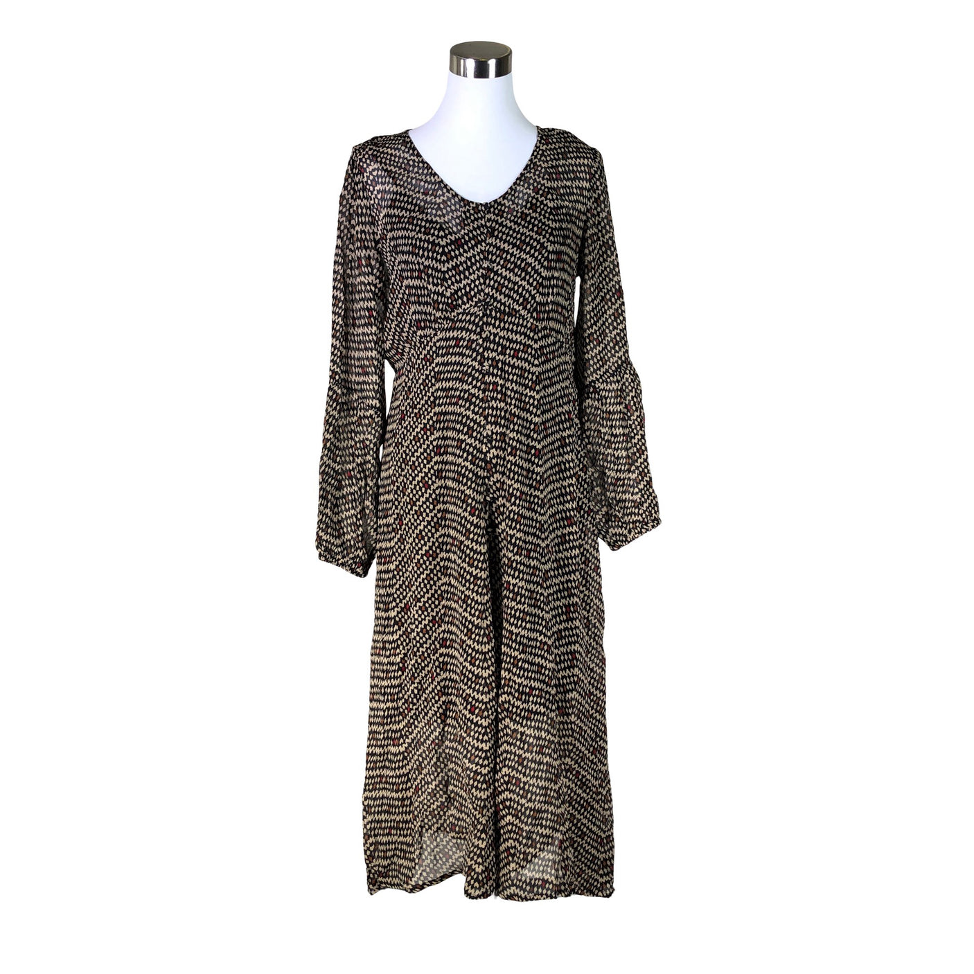 Unisex Cream - Sifonkimekko, koko 38 -  (1)