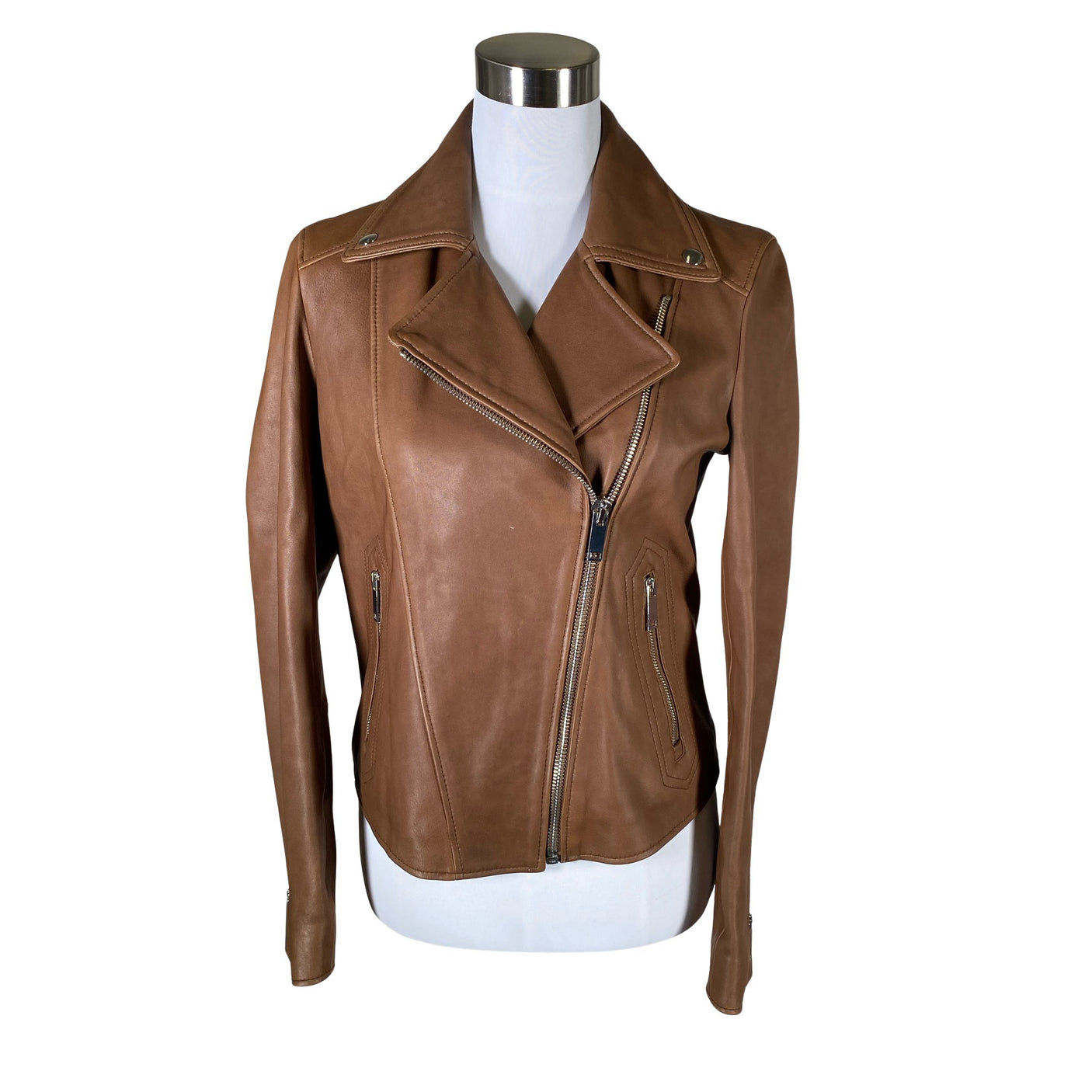 Unisex Massimo Dutti - Nahkatakki, koko 36 -  (1)