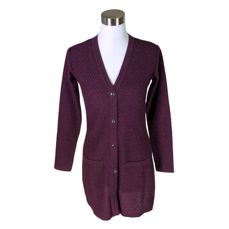 Unisex Alpa - Kardigan, suurus 36 - Veinipunane ()