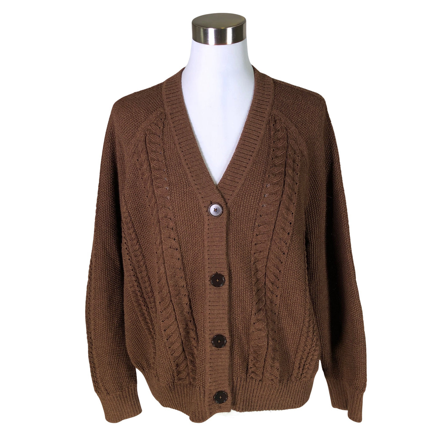 Unisex Alpa - Kardigan, suurus 40 - Pruun (1)