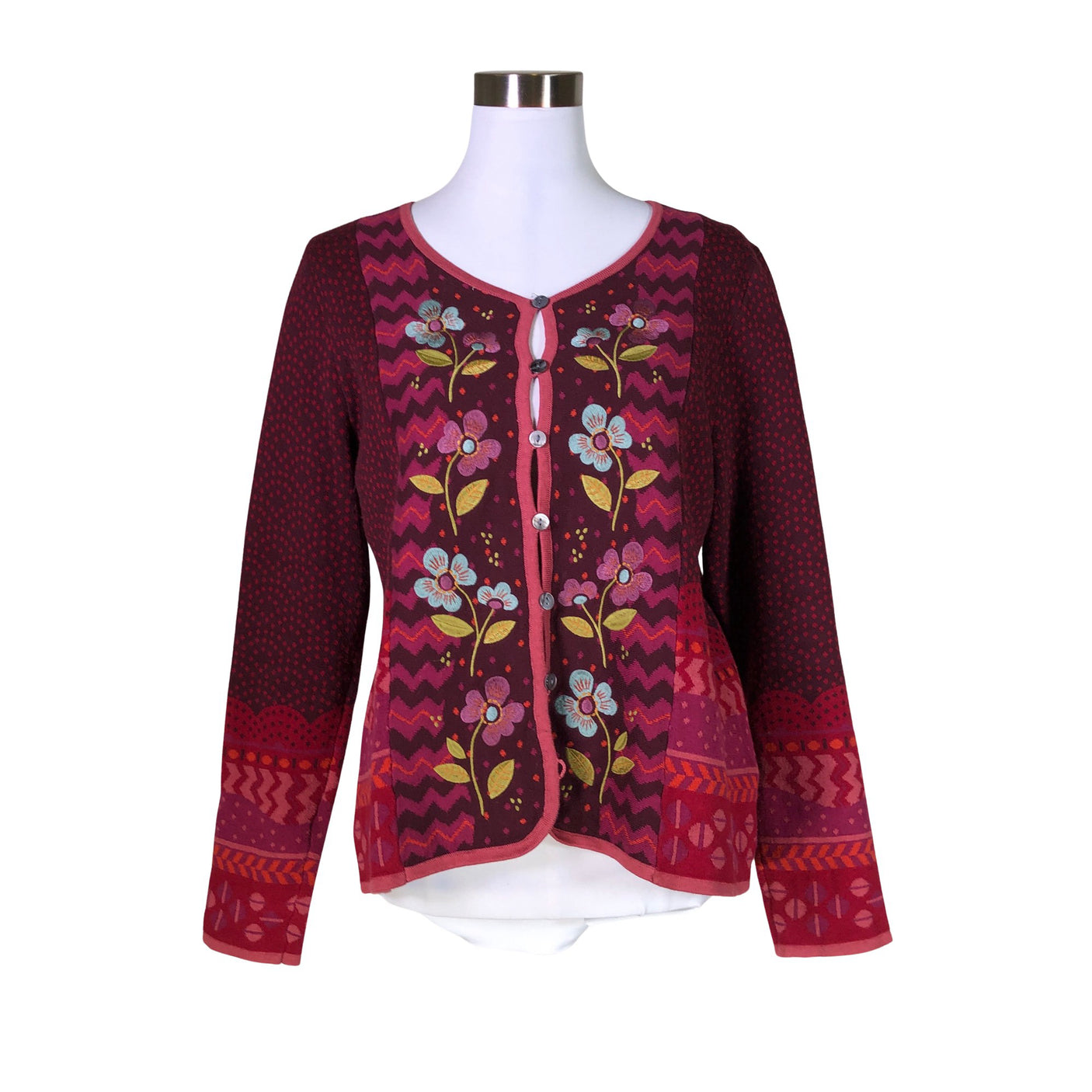 Unisex Gudrun Sjöden - Kardigan, suurus 38 - Veinipunane (1)
