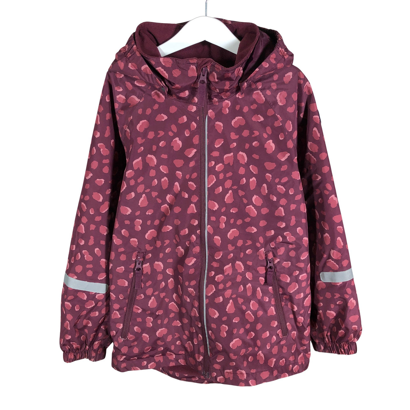 Unisex Polarn O. Pyret - Kevad-/sügisjope, suurus 134 - 140 - Veinipunane (1)